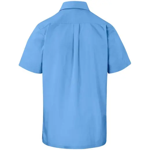 Mens Short Sleeve Empire Shirt Sky Blue Back